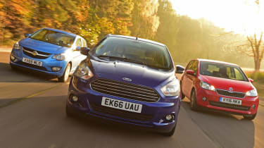 Ford Ka+ vs Vauxhall Viva vs Skoda Citigo