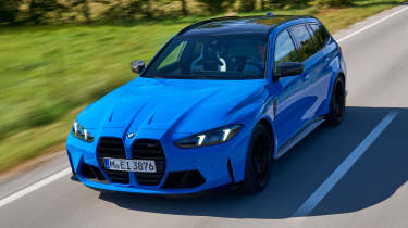 BMW M3 Touring front overhead tracking