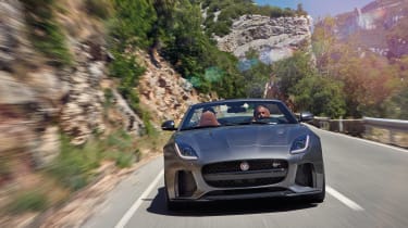 Jaguar F-Type SVR official convertible front tracking
