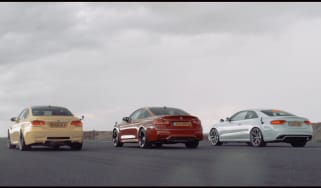 RS5 vs M4 vs M3 drag race