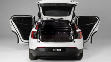 Volvo EX30 Cargo - rear boot and doors open empty