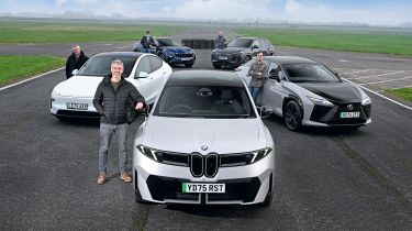 Premium electric SUV supertest - group shot