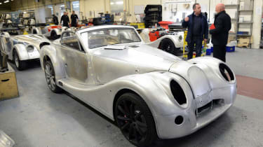 Morgan factory - car construction rear front