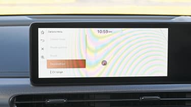 Genesis GV60 infotainment screen displaying menus