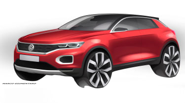 VW T-ROC sketch - front red