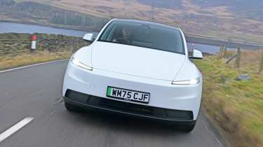 Winter range test - Tesla front end