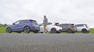 Abarth 600e Scorpionissima - hot hatch rears