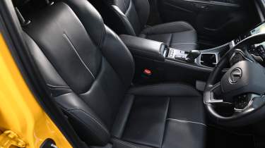 Lexus LBX - front seats