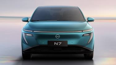 Nissan N7 electric saloon - front end