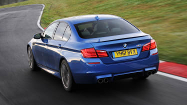 BMW M5 UK drive rear tracking