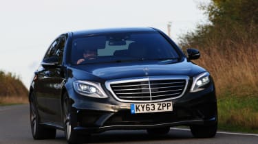 Mercedes S63 AMG 2014 front action
