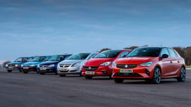 Vauxhall Corsa group test - lineup