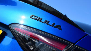 Alfa Romeo Giulia Quadrifoglio - rear badge
