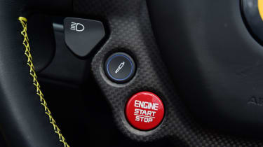 Ferrari 488 Pista Spider - start/stop button