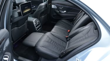Mercedes S350 rear seats