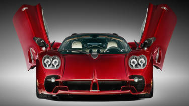 Pagani Utopia Roadster - head shot with the doors open