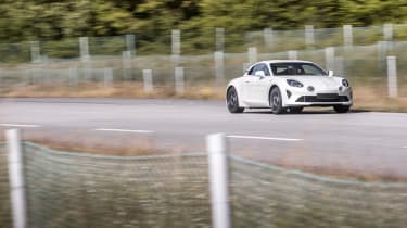 Alpine A110 ride review - front
