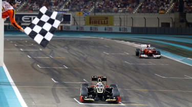 Kimi Raikkonen wins the Abu Dhabi Grand Prix