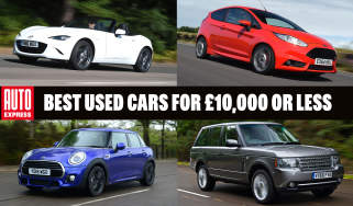 Best used cars for £10,000 or less - header image