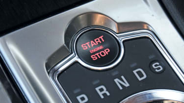 Jaguar XF start button