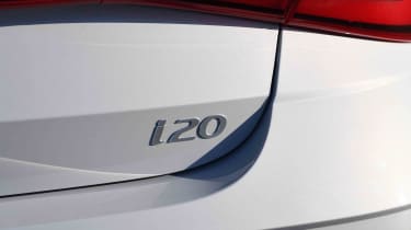 Hyundai i20 badge detail