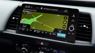 Honda Jazz - infotainment screen displaying navigation