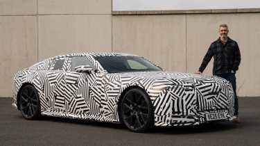 Richard Ingram with the Jaguar GT prototype