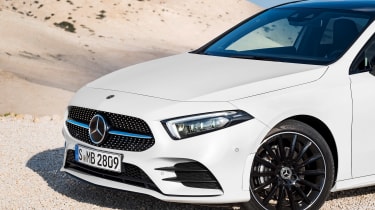 New Mercedes A-Class - white front detail