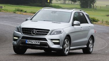 Mercedes ML front cornering 