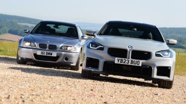 BMW M2 vs M3 CSL - side-by-side front static