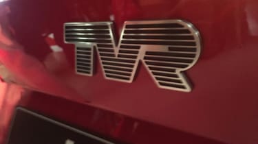 TVR Griffith reveal - TVR badge