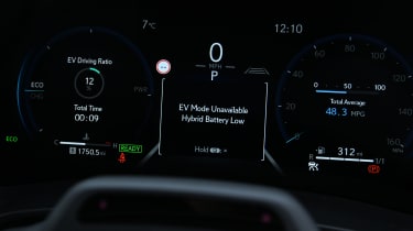 Lexus LBX - dashboard screen