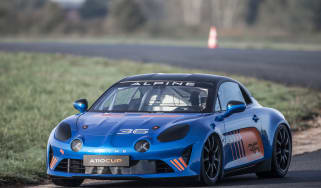 Alpine A110 Cup driving front