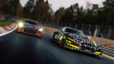 Mercedes-AMG GT Track Sport teaser - duo front cornering