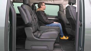 Vauxhall Vivaro Life - rear seats with passenger