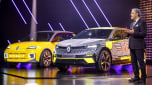 Luca de Meo with Renault 5 and Megane