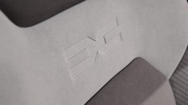 New Dacia Bigster 4x4 - Dacia logo embossed on seat