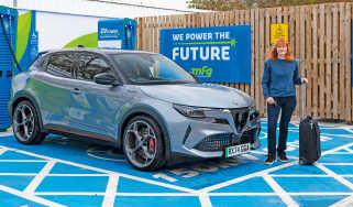 Alfa Romeo Junior Elettrica - Dawn with car charging