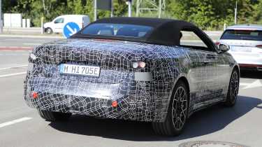 BMW i4 Convertible spy shots - rear