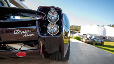 Pagani Utopia Roadster on display at 2024 Monterey Car Week - tail lights