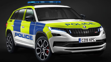 Skoda Kodiaq vRS police car