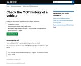 MoT history checking - webpage