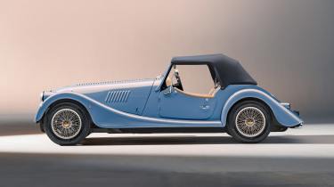 Morgan Plus Four - side roof up