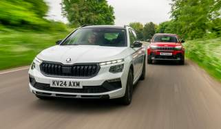 Skoda Kamiq and Jeep Avenger - front tracking