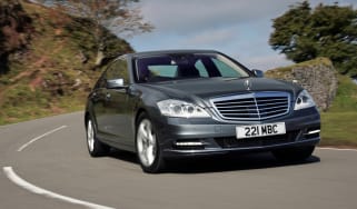 Mercedes S-Class front cornering