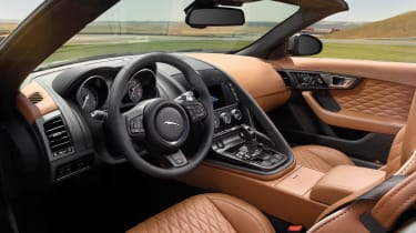 Jaguar F-Type SVR official convertible interior