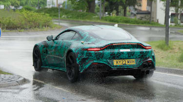 New 2024 Aston Martin Vantage spy shots - back