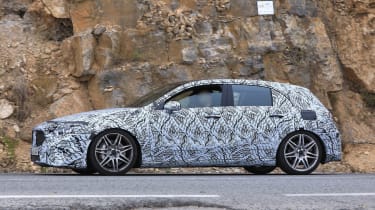 Mercedes-AMG A 45 spied - side