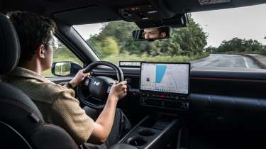 Tom Jervis driving the Hyundai Ioniq 3