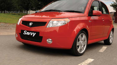 Proton Savvy hatchback front tracking
